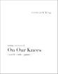 On Our Knees SATB choral sheet music cover
